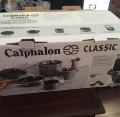 Calphalon 10-Piece Pots and Pans Set, Nonstick Kitchen Cookware with Stay-Cool Stainless Steel Handles and Pour Spouts, Grey 44 31WLGDkEH0L