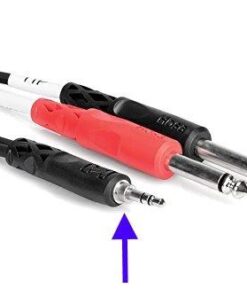 Hosa CMP-159 3.5 mm TRS to Dual 1/4" TS Stereo Breakout Cable, 10 Feet, Black, 1-Pack, Laptop 10 31Wc7vN9a7L