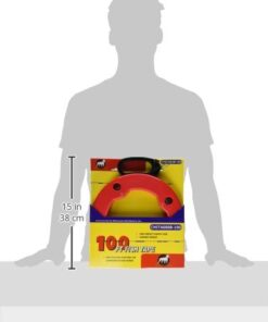 100 FT Fish Tape with High Impact Case for Electric or Communication Wire Puller 6 31XXGA0Cm6L