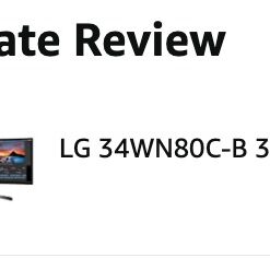 LG 34WN80C-B UltraWide Monitor 34” 21:9 Curved WQHD (3440 x 1440) IPS Display, USB Type-C (60W PD) , sRGB 99% Color Gamut, 3-Side Virtually Borderless Design, Tilt/Height Adjustable Stand - Black Power Delivery : 60W 43 31XrbuGFmL