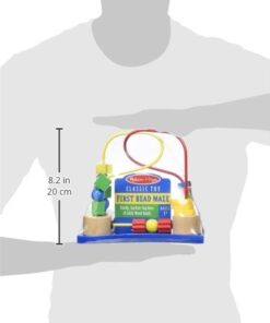 Melissa & Doug First Bead Maze - Wooden Educational Toy for Floor, High Chair, or Table - Infant Maze Toy, Bead Maze Toys For Toddlers And Babies 4.2 x 7 x 8.6 inches ; 1.3 pounds Standard 28 31Y0LlJot5L 1