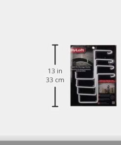 HyLoft 00212 Add-On Storage Hook Accessory for HyLoft Model-540 Ceiling Rack, 4 Count , White 31 31YPo9ICGZL