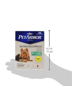 PetArmor for Dogs, Flea and Tick Treatment for Small Dogs (5-22 Pounds), Includes 3 Month Supply of Topical Flea Treatments 3 Count 5-22 lbs 33 31ZRgljMPCL