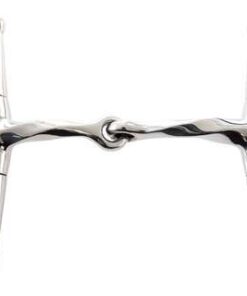 Korsteel JP Stainless Steel Jointed Slow Twist Full Cheek Snaffle Bit 5"