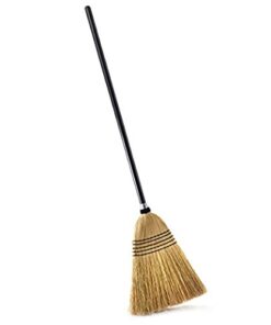 O-Cedar Heavy Duty Corn Broom | Commercial-Grade Indoor and Outdoor Broom to Sweep & Clean Hard Floors| Sturdy Wooden Handle for Strength & Durability, Yellow, Black, 1 Count 1 Count (Pack of 1) 16 31Zbfx8jnML 3