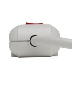 Tripp Lite 7 Outlet (6 Right Angle + 1 Transformer Outlet) Surge Protector Power Strip, 4ft Cord, Lifetime Limited Warranty & $25K INSURANCE (TLP74R), Light Gray 14 31ZmVhZR4ZL