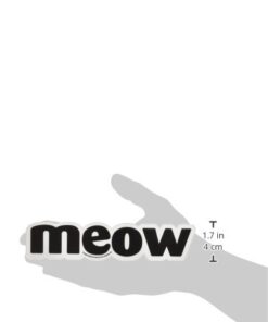 Alternative view of Imagine This 7-Inch by 2-Inch Car Magnet Word Shape, Meow