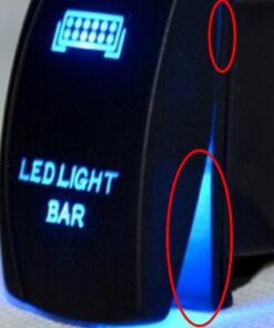 MICTUNING LED Light Bar Wiring Harness Fuse 40A Relay On-off Rocker Switch Blue(2 Lead) 48 31Zp02T97dL