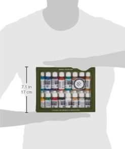 Vallejo Medieval Colors Acrylic Paint Set, 17ml, 0.57 Fl Oz (Pack of 16), Blue,Green 19 31aC7hoDKLL