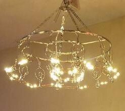 Pro Chef Kitchen Tools Clothes Drying Rack - Round Clothing Racks - Laundry Portable Clothesline Includes 18 Metal Clothespins Hanger Clips Set - Baby Clothes Storage Closet - Herb Hanging Air Dryer 35 31aeRL HqEL