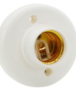 Hanpearl Round E27 White LED Lamp Screw Base Halogen Bulb Holder Converter Light Bulb Base Lamp Socket Adapter (10 pcs) 14 31bBFXyKVdL