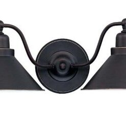 Alternative view of Nuvo 60/1711 RoHS Compliant, cULus Safety Listed, and Damp Location Rated Bridgeview Light Fixture, 2Lt Wall Sconce, Mission dust Bronze