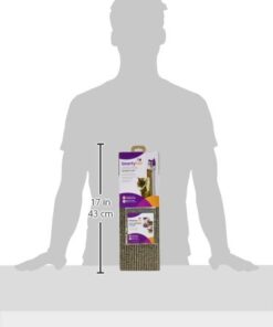 SmartyKat Scratch Up Corrugated Hanging Cat Scratcher, Catnip Infusion Technology - Brown, Single Wide Scratch Up (Catnip Infused) Single Pack 29 31bFxcarhsL