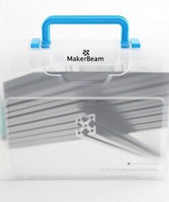 MakerBeam XL (15mmx15mm) Regular Starter Kit Black Anodized Including Beams, Brackets, Nuts and Bolts 10 31bIKbUERL