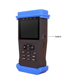CCTV Tester, Security Camera Monitor for TVI CVI AHD Analogy Camera Test,Video Audio PTZ Control,5MP, RS485 UTP Security Tester Supply 12V /1A Output 10 31bjoV51s1L