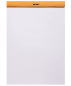 Alternative view of Rhodia Notepad, No18 A4, Plain - Orange, 8 1/4" x 11 3/4" (18000C)