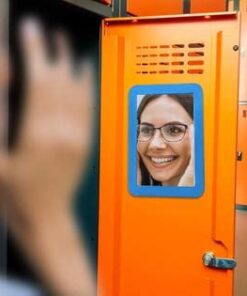 CEREM Locker Mirror Magnetic for Boys or Girls Locker, Gray 5" x 7" - Real Glass Magnetic Mirror for School Locker, Office, Home Grey 12 31cVHzDHk6L