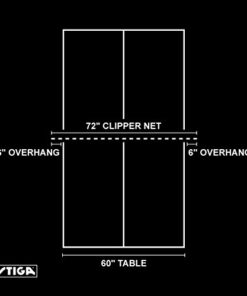 STIGA Premium Clipper 72” Regulation Table Tennis Net and Post Set with Easy Set Up and Spring Activated Clip, Black & white 18 31cXlq9U0JL