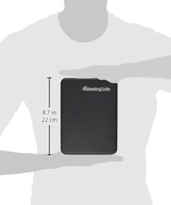 Sentry Safe Small Safe, Lock Box with Combination Lock for Office or Dorm, Ex: 2.6 in. H x 5.9 in. W x 8.0 in. D Combo Lock Black 24 31cwYP5jBOL