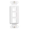 Leviton 41643-W QuickPort Decora Insert, 3-Port, White