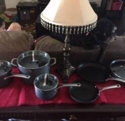 Calphalon 10-Piece Pots and Pans Set, Nonstick Kitchen Cookware with Stay-Cool Stainless Steel Handles and Pour Spouts, Grey 47 31dCEPc3rBL 1