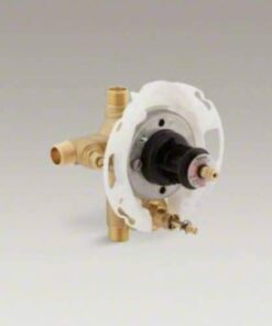 KOHLER 11748-KS-NA Rite-Temp 1/2" Pressure-Balancing Valve with Push-Button Diverter and Screwdriver Stops, For Showerheads and Handshowers 5 31dxAq6NSlL