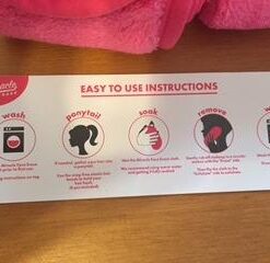 Miracle Face Erase 2 Pack Makeup Remover Face Cloths, Chemical-free, Microfiber, 6 Hair Ties (2 Count, Pink) 2 Count 32 31f6HaA8RKL