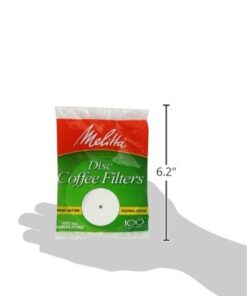Melitta Disc Coffee Filters for Percolators, White, 3.5-Inch, 100 Count (Pack of 24) 100 Count (Pack of 24) Disc Filter 13 31fJtsmJM L