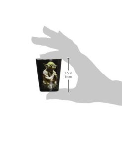 Silver Buffalo Disney Star Wars Character Portraits with Names 4 Pack Mini Glasses, 1.5 Ounces 1.5oz Star Wars Portraits 9 31fcB1CzhpL