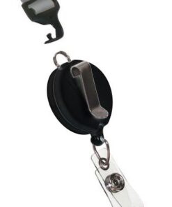 ID Avenue Lanyards for Women 19" Ribbon Lanyard ID Holder with Badge Reels Retractable for Nurses Office Workers Teachers Students Breakaway Lanyards for Id Badges (Ebony and Ivory) 13 31feDDB2 mL