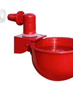 RentACoop DIY Waterer Kit - Auto-Fill Cups with Inserts - Great for Chickens, Ducks, Geese, Turkeys, Peafowl, and Quail - 2 Pack + 1 Bonus Cup Included pack of 2 27 31fyhWaBFCL 1