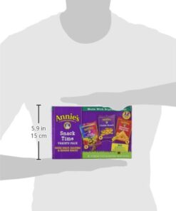 Annie's Homegrown Variety Organic Variety Pack, Cheddar Bunnies, Bunny Grahams & Cheddar Squares, 12 Pouches Crackers & Graham snacks 12 Piece Assortment 35 31g2PMLK1nL