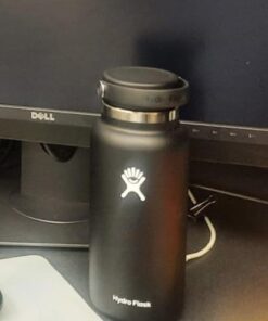 Hydro Flask Stainless Steel Wide Mouth Water Bottle with Flex Cap and Double-Wall Vacuum Insulation 32 Oz Black 23 31gFy9jl4wL