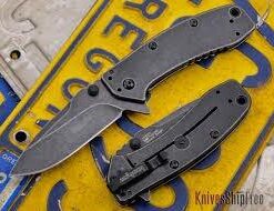 Kershaw XL Cryo II Pocket Knife, 3.25" 8Cr13MoV Steel Titanium-Coated Blade, Assisted Everyday Carry Pocket Knife 1556BW 53 31gsgul1mRL