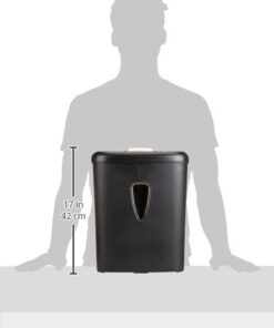 Amazon Basics 8 Sheet Cross Cut Paper and Credit Card Shredder with 4.1 Gallon Bin, Black 26 31gshoQeL