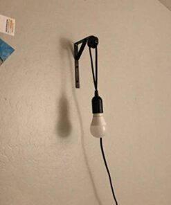 Lightingsky Extension Light Cord Hanging Lantern Pendant Lamp Cord Cable E26 Bulb Socket to 2-Prong US AC Power Cord with On/Off Switch (15 Feet, Black-1 Pack) 15 ft 21 31gzh5NAIKL