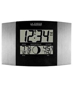 La Crosse Technology WS-8117U-IT-AL Atomic Wall Clock with Indoor/Outdoor Temperature 9 31hFbpRT3SL