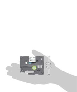 Brother Genuine P-Touch, TZe-231 2 Pack Tape (TZE2312PK) ½”(0.47”) x 26.2 ft. (8m) 2-Pack Laminated P-Touch Tape, Black on White Pack of 2 28 31hf2IaZ9mL