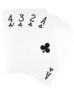 Super Z Outlet Giant Jumbo Deck of Big Playing Cards Fun Full Poker Game Set - Measures 8-1/4" x 11-3/4" 21 31hmnzRj4oL