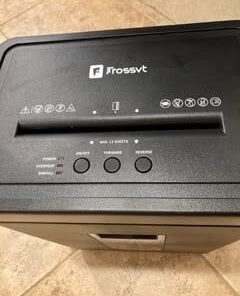 Frossvt Paper Shredder for Home Office Use, 12-Sheet Micro-Cut Paper and Credit Card, Security Level P-4, 5.3-Gallon Bin 35 31hp13XxMHL