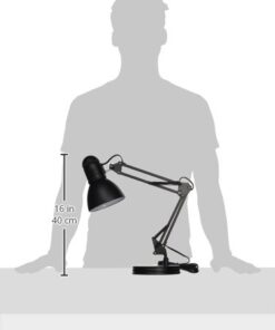 Boston Harbor TL-WK-134E-BK-3L Swing Arm Adjustable Desk Lamp, 60 W, A19, Black 24 31iAY15DLpL