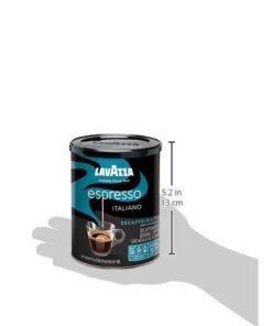 Lavazza Espresso Decaffeinato Ground Coffee Blend, Decaffeinated Medium Roast, 8-Oz Cans (Pack of 4) Authentic Italian, Blended And Roasted in Italy, Non GMO, A Full Bodied with Sweet & Fruity Flavor 8 Ounce (Pack of 4) 18 31icxtzTSnL 1