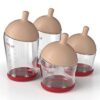 mimijumi Baby Bottle Set - Get Going Anti-Colic Bottles for Newborns - Baby Breastfeeding Bottles - 4 Oz and 8 Oz Baby Bottles - Lighter - 0-12M 38 31jFcQVSN8L