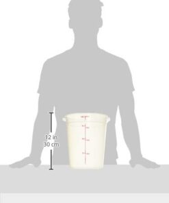 Cambro RFS8PP Round Polypropylene Food Storage Container - Camwear, 8 quart, Translucent 5 31jhvX0iLcL