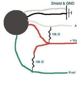 BQLZR 600P/R Incremental Rotary Encoder DC5-24V Wide Voltage Power Supply 6mm Shaft 27 31kB4DTnRL