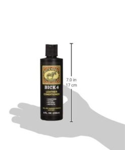 Bick 4 Leather Conditioner and Leather Cleaner 8 oz - Will Not Darken Leather - Safe For All Colors of Leather Apparel, Furniture, Jackets, Shoes, Auto Interiors, Bags & All Other Leather Accessories 26 31kBkmHJZQL 1