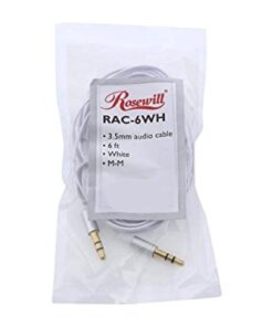 Rosewill RAC-6WH 6 ft. 3.5mm Flat Audio Cable White 5 31kETQvIdwL