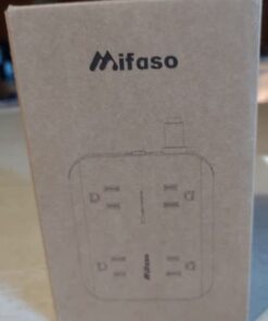 Power Strip Surge Protector - Flat Plug, Wall Mount, 8 Wide Outlets with 4 USB Ports (1 USB C), 5FT Heavy Duty Extension Cord with Multiple Outlets, Charging Station Overload Protection for Home Dorm 5 FT Black 41 31kHrgdSj5L