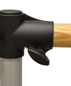 Alternative view of VITA Barre Portable Freestanding Double Ballet Barre, Prodigy, Wood | Adjustable Height, USA Made, Home or Gym Exercise Equipment for Kids & Adults | Dance, Fitness, Pilates Satin Silver 4 Ft