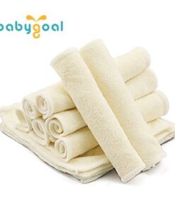 babygoal Baby Cloth Wipes 12 Pack, Washable Reusable Rayon from Bamboo Small Saliva Towels for Newborns, Ultra-Soft Cloth Face Wipes Beige 4.92x4.92 Inch (Pack of 12) 24 31lEpryVZzL